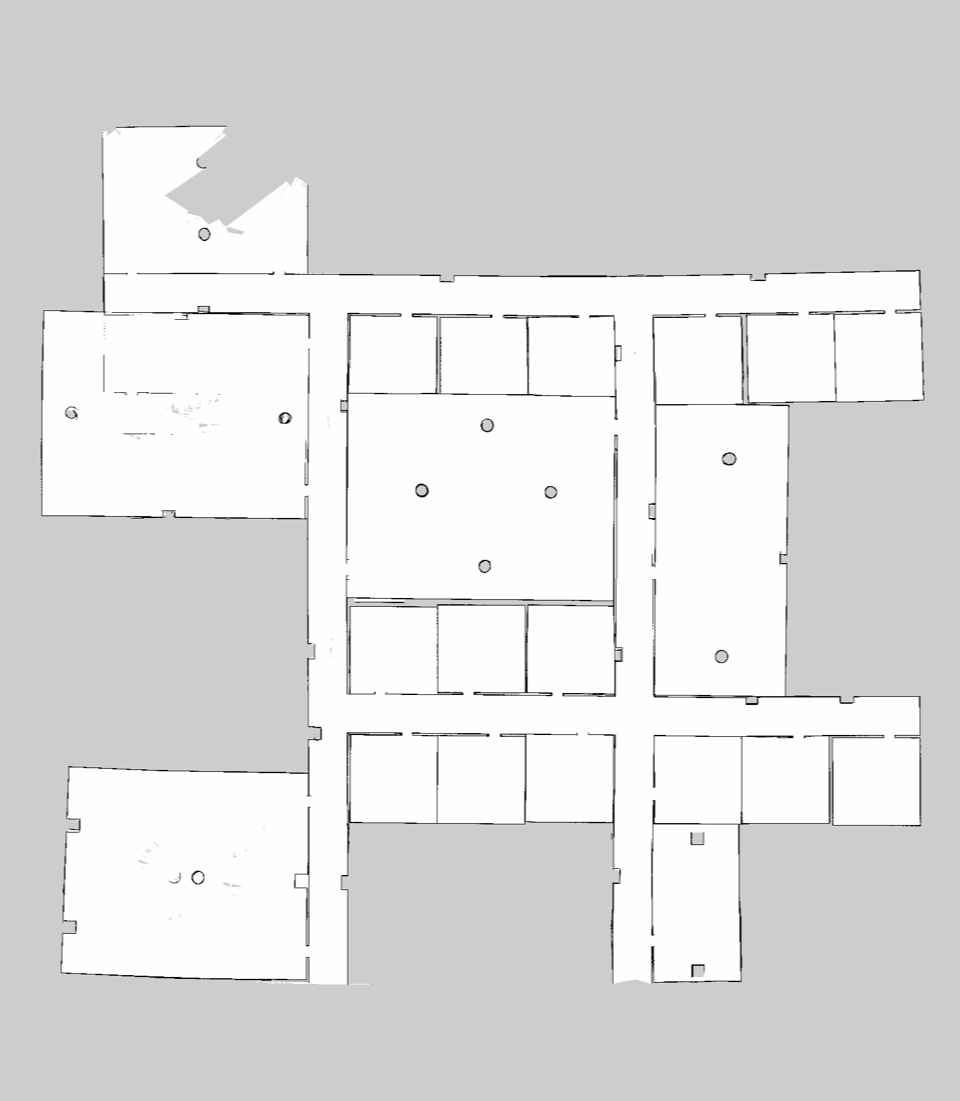 The complex env map with gmapping & teleop